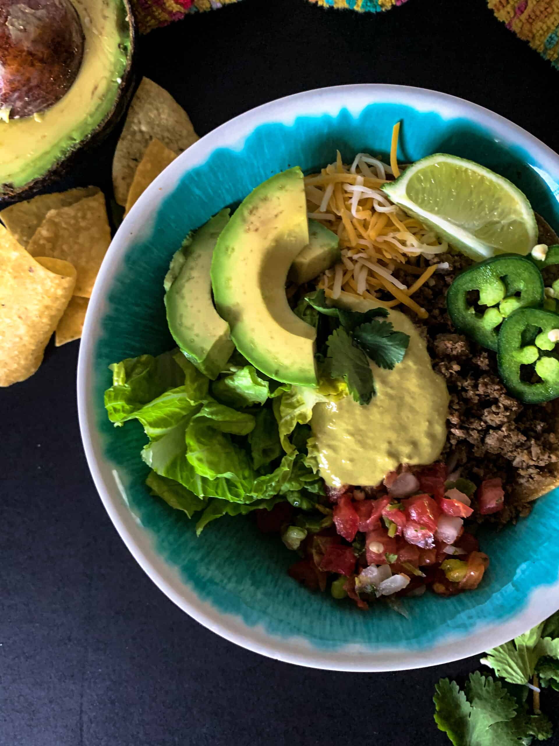 Taco Night Bowl Yellow Rose Kitchen
